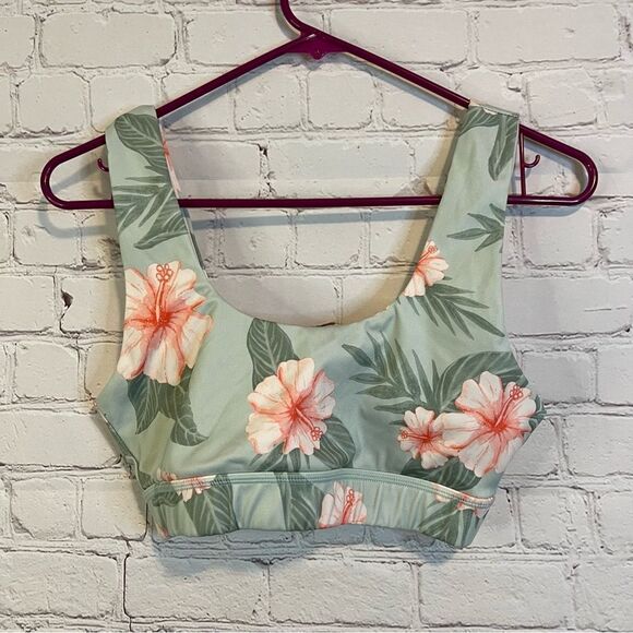 Glyder Tropical Floral Sports Bra Size small - Picture 1 of 5